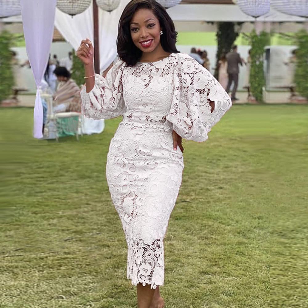 

Модное женское элегантное длинное платье с длинными рукавами и вырезами из кружева невесты, подружки невесты, свадебное длинное платье миди, вечерние платья