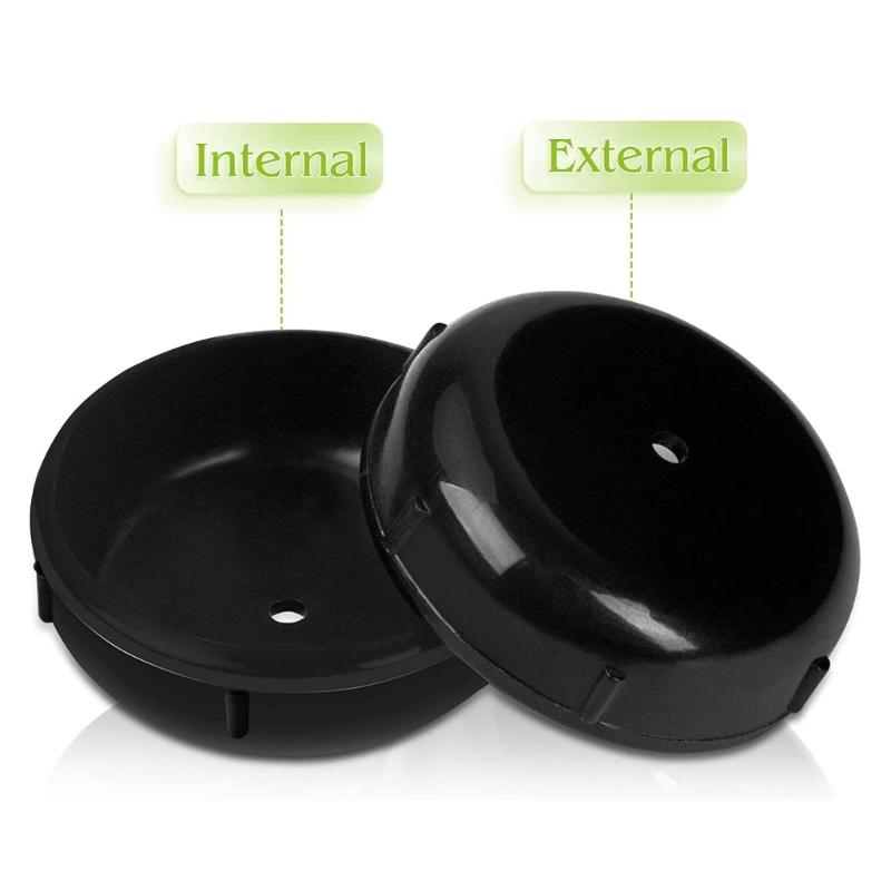 Pack of 32 Durable Iron Furniture Foot Glides Wrought Iron Patio Furniture Glides Outdoor Chair Leg Feet Protector