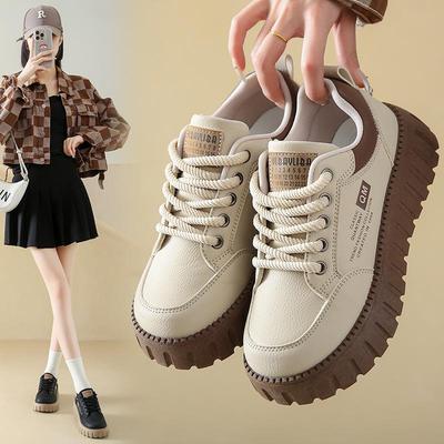 Autumn 2025 Women's Sporty Casual Platform Shoes - Lightweight, Thick-Soled & Versatile