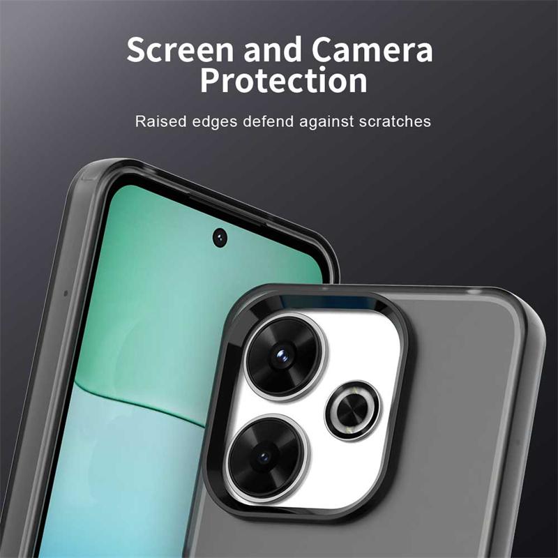 Anti-Drop Candy Color Phone Case For Xiaomi Redmi 13x Matte PC Transparent Ful Back Case For Redmi 13x Cover For Redmi 13x Case