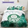 SE Palmeiras Pattern Bedding Quilt Set  Home Decoration  Gift (1 * Duvet Cover + 2 * Pillowcase  Without Core)