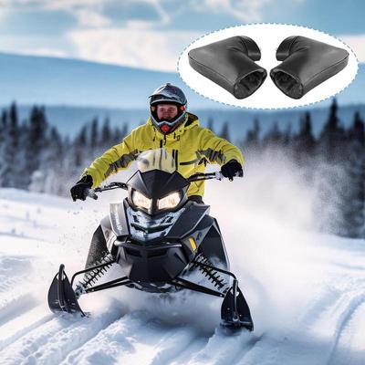 Handlebar Gloves 1 Pair Snowmobile Hand Muffs Motorcycle Gloves Scooter Hand Warmer Mitts Handle Grip Covers Cold-Resistant