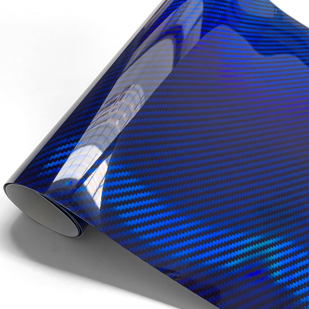 Carbon Fiber Vinyl Film High Gloss Laser Black Motorcycle DIY Stickers Effect Wrap Sticker for Car Motorcycle Body Accessories