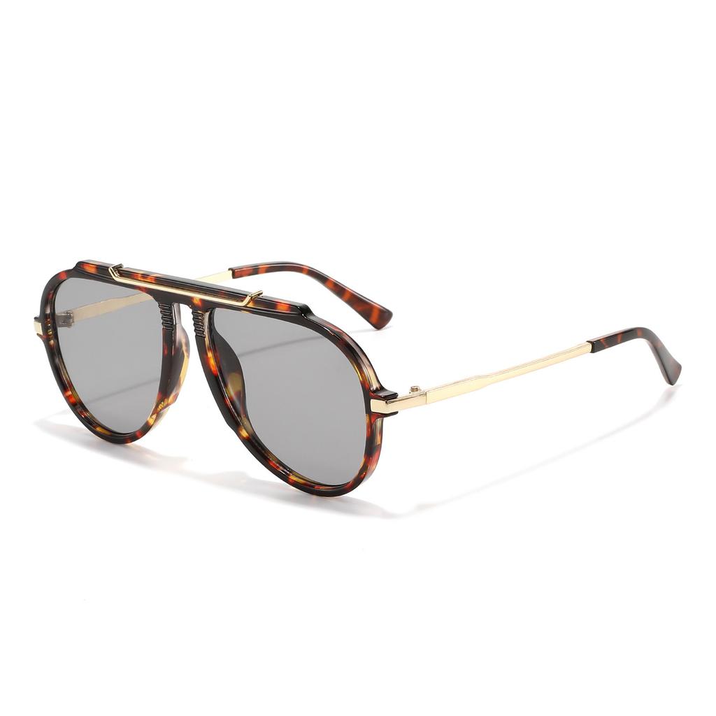 New European and American large frame toad glasses UV protection fashion glasses Internet celebrity trendy men and women sunglasses S