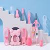 13Pcs/Set Multi-functional Baby Care Kit Nasal Aspirator Hair Wash Brush Newborn Care Essentials Comb Nail Clipper