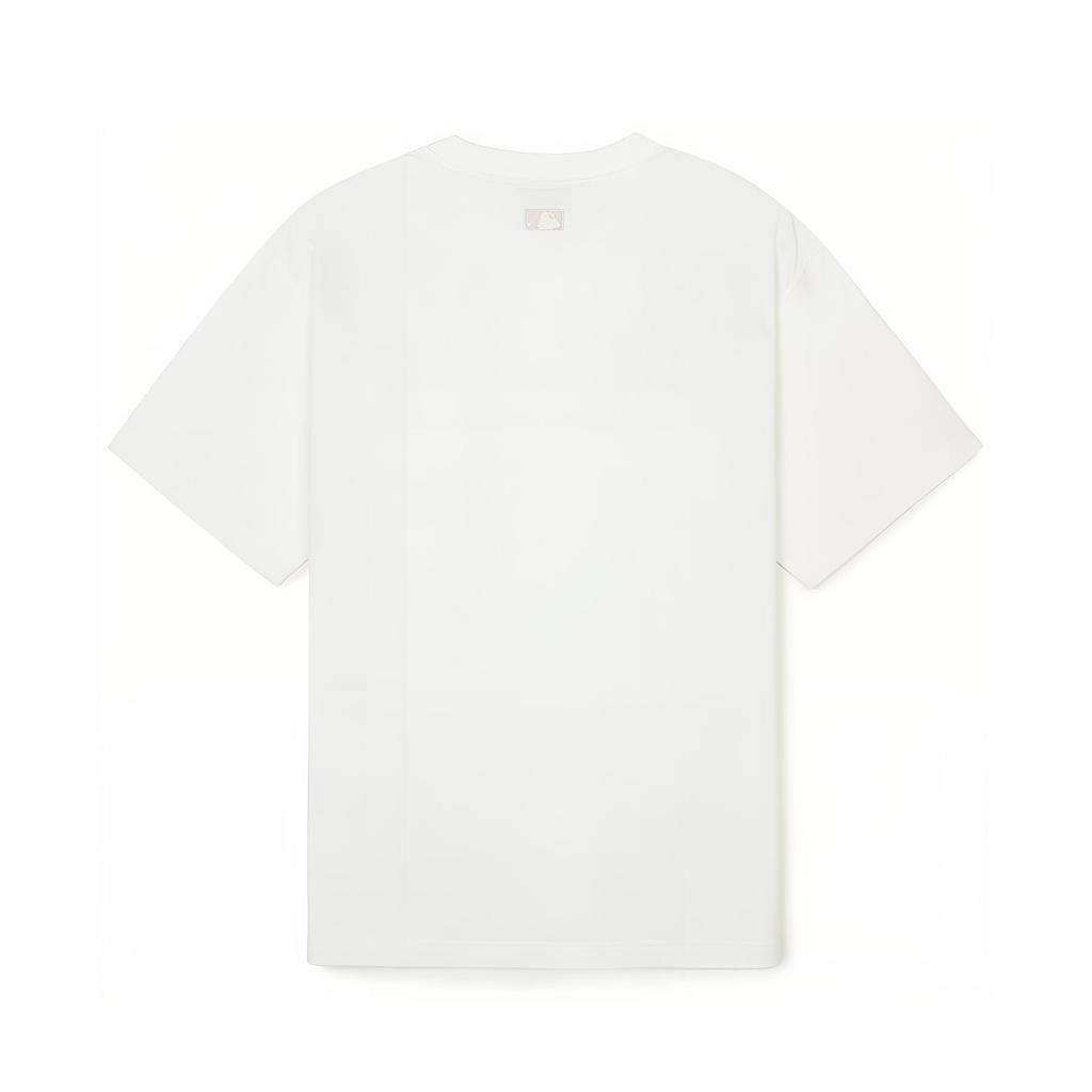 New MLB Drop Shoulder Sleeve T Shirt Unisex White 3ATSN0343-50WHS
