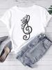 New Women T Shirt Fashion Musical Note Printed T Shirt Harajuku Cute Graphic Tee Shirt Female Ladies Casual Tops Shirts