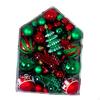 72 Pieces Christmas Tree Decorations Decorative Hanging Baubles Balls Ornaments Set