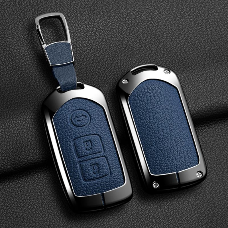 Car Key Case Cover Shell For Toyota Land Cruiser Prado 150 Sienta Porte Raum Alphard Isis Noah Zinc Alloy Leather Protec Keychai