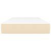 347699 vidaXL Matelas de lit à ressorts ensachés Crème 90x190 cm epaisseur 20 cm Tissu