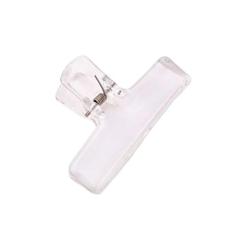 1Pcs Ins Transparent Binder Clips Kawaii Paperclips File Documents Tickets Clips Bookmarks Index Page Holder Office Binding Supplies