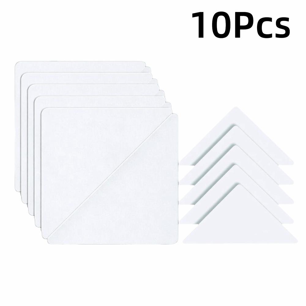 

10/100pcs Triangle Book Anti-curling Edge Protectors Transparent Self-Adhesive Stereotyped Stickers Anti-roll Cover Protectors
