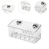 Self-draining Kitchen Storage Racks Suction Cup Shower Storage Holder Seasoning Organizer  Bathroom