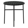 3 Piece Outdoor Dining Set Black Poly Rattan