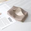 PU Leather Tissue Box Cover Rectangle Tissue Holder for Car Room Bathroom Decor Bedroom Ornament Folding Tissue Covers