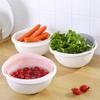 Eco-friendly Drain Basket Detachable Plastic Large Vegetable Washing Bowl Strainer for Home