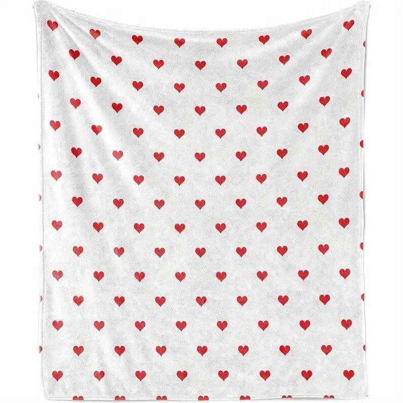 Romantic Love Series Digital-printed Polyester Bedroom Velvet Flannel Cover Blanket Fleece Soft Sofa Cover Blankets for Beds