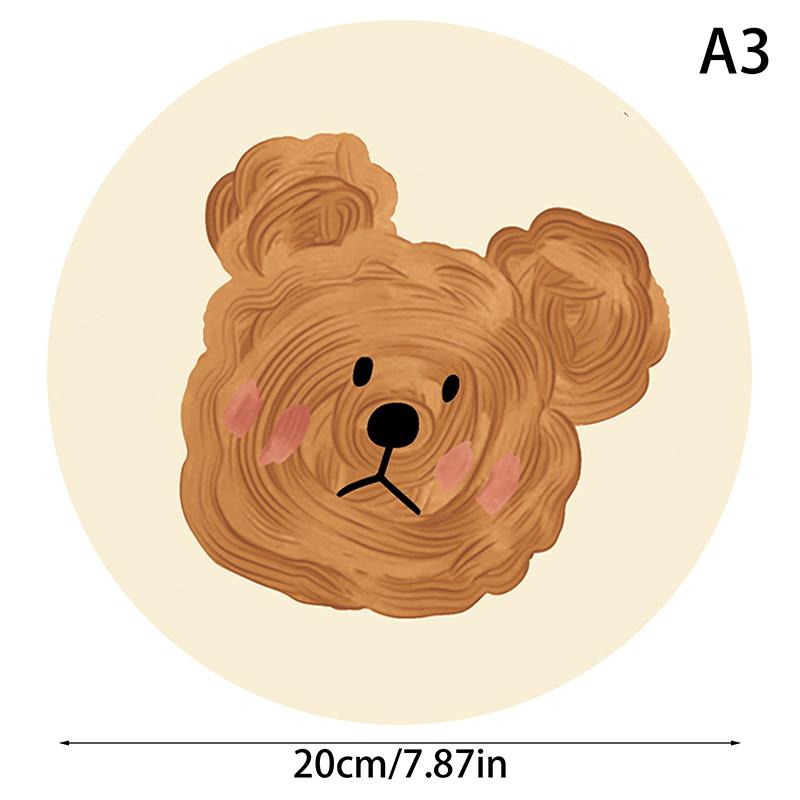 Bear Coasters Creative Ceramic Heat Insulation Mats Simple Household Absorbent Anti-Scald Pot Mat Kitchen Home Accessories
