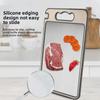 Diamond Pattern Double-Sided Kitchen Cutting Board with Stainless Steel Surface
