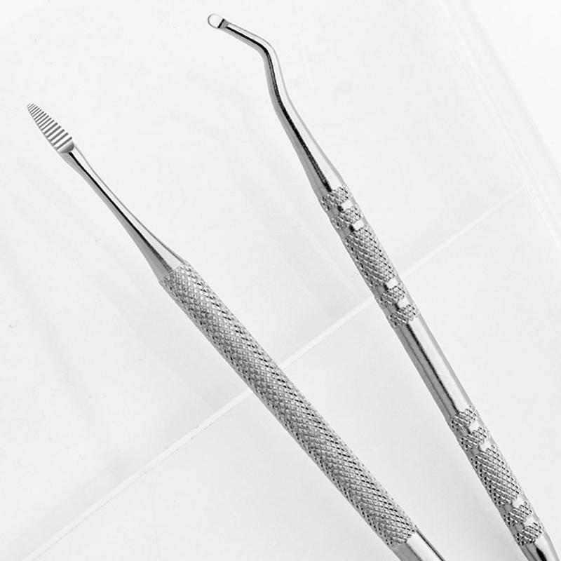 2Pcs/set Ingrown Toe Nail Lifter Nail File Single End Foot Pedicure Tools