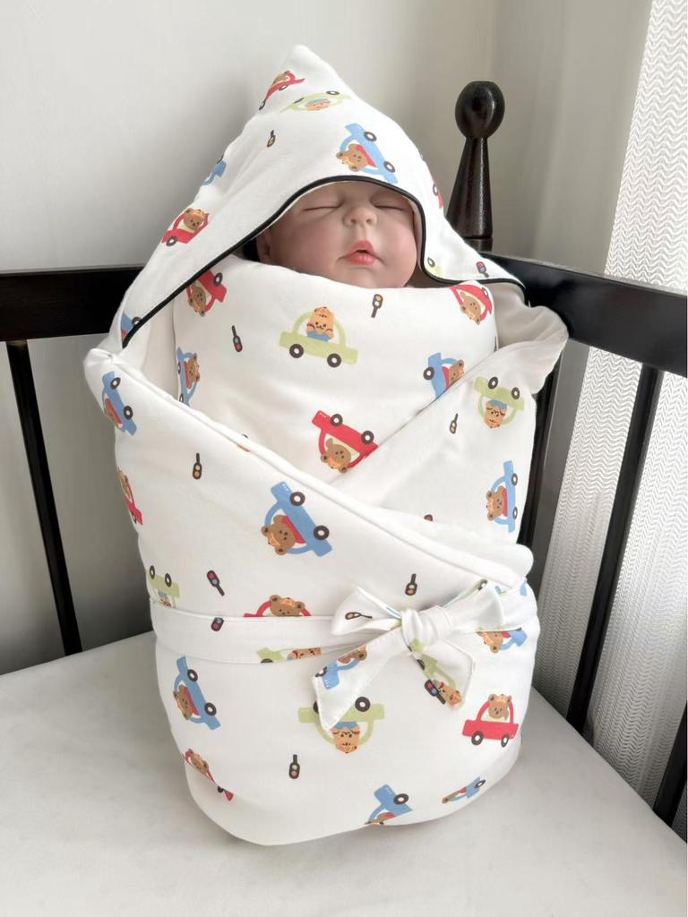 Pure Cotton Knitted Baby Swaddle Blanket for All Seasons