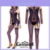 Genshin Impact Fischl Costume 3d Printed Jumpsuit For Kids And Adults Purple