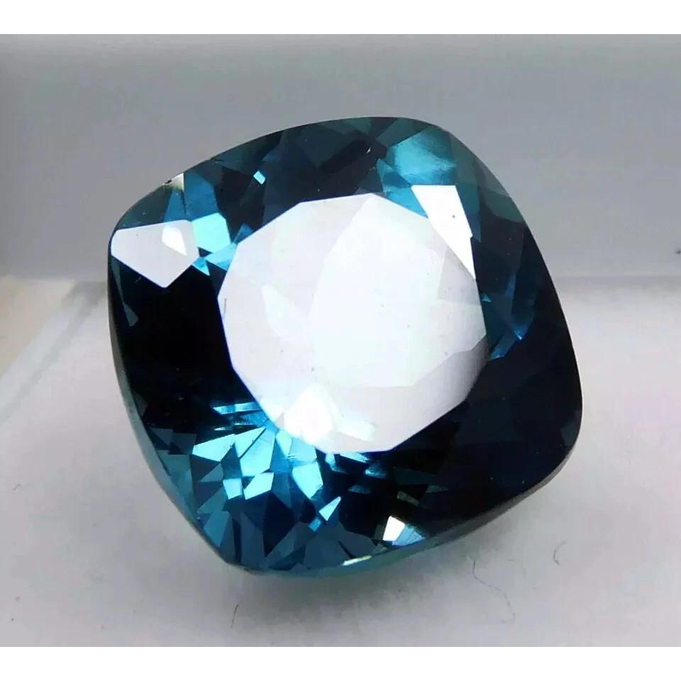 Cushion Natural Blue Montana Sapphire 10-12 Ct Stunning Certified Gemstone