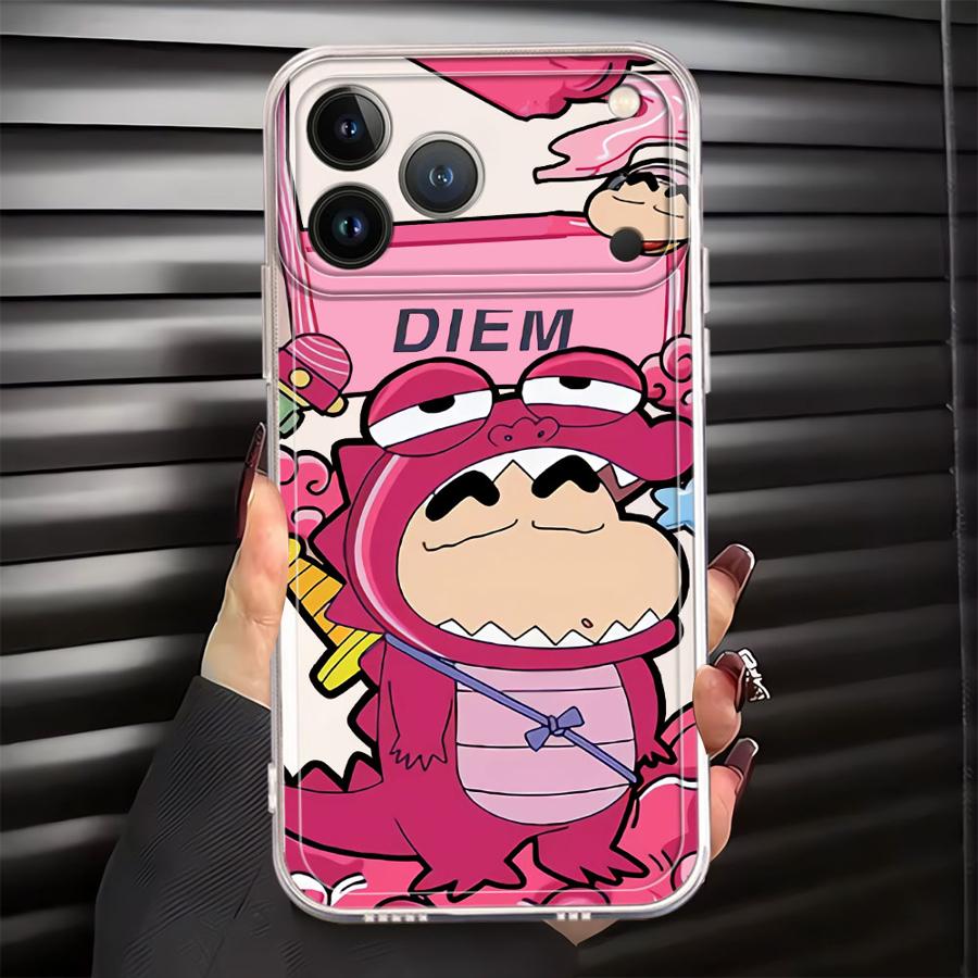 

Soft Phone Cover Case for iPhone 17 Pro Max XR 12 Mini 15 Air 13 Pro 16 14 Plus 11 7 8 XS Max C-Crayon S-Shin-Chans iPhone 8