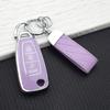 Soft Folding Car Key Case for Ford Focus Ranger Mondeo S-Max C-Max Galaxy Transit Tourneo Custom Auto Key Protector Keychain
