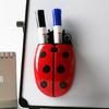 Ladybugs Magnetic Pen Holders for Refrigerator Magnetic Storage Box Marker Holders Kitchen Container