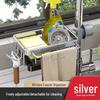 Multifunctional Kitchen Sink Organizer: Dishwashing & Vegetable Washing Basket with Storage Rack