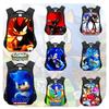 New Sonic Children's Backpack For Boys And Girls Cartoon Trendy School Bag Medium Size 20-35l Capacity