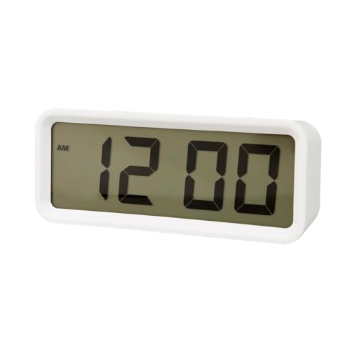 NITORI (NITORI) 8171601 Digital Clock, S 001YT, White, Suitable for Tabletop and Wall Use