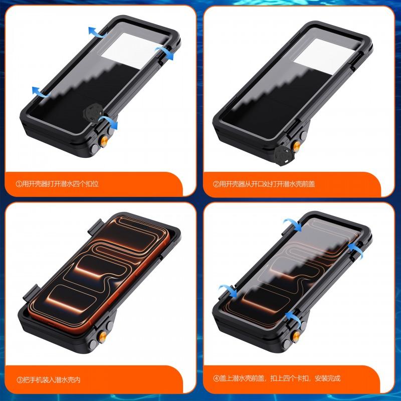 Waterproof Phone Case IPhone 16 15 14 PRO 13 Outdoor Diving Sealed Protection