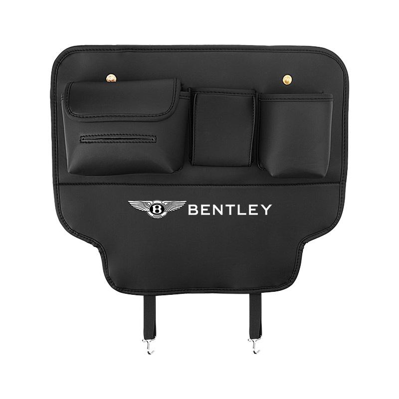 

PU Leather Car Seat Back Anti Kick Pad With Storage Box For New Bentley Flying Spur Continental GT Bentayga Mulsanne Accessories