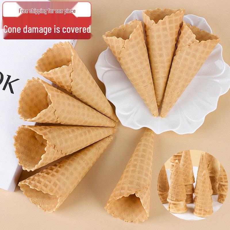 Original Cone Cake Decoration: Birthday Ice Cream Crispy Cone Topper, DIY Shell