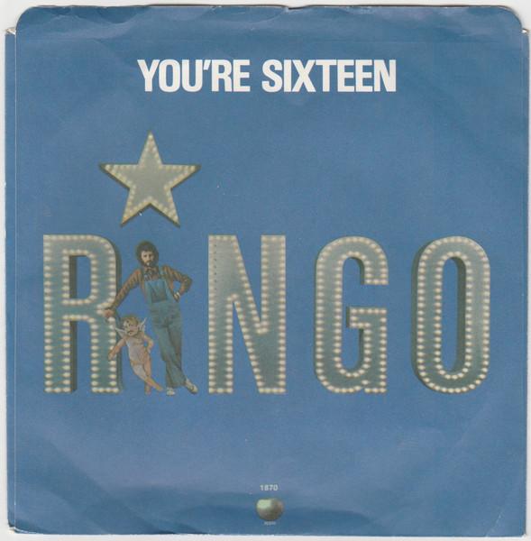 

7inch Record RINGO STARR - You re Sixteen 1870 Apple Records 1973 Canada Rock Used