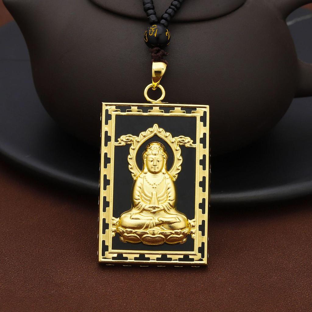 Elegant Natural Hetian Jade Necklace with Gold and Xiuyan Jade Pendant - A Fashionable and Timeless Gift for Women