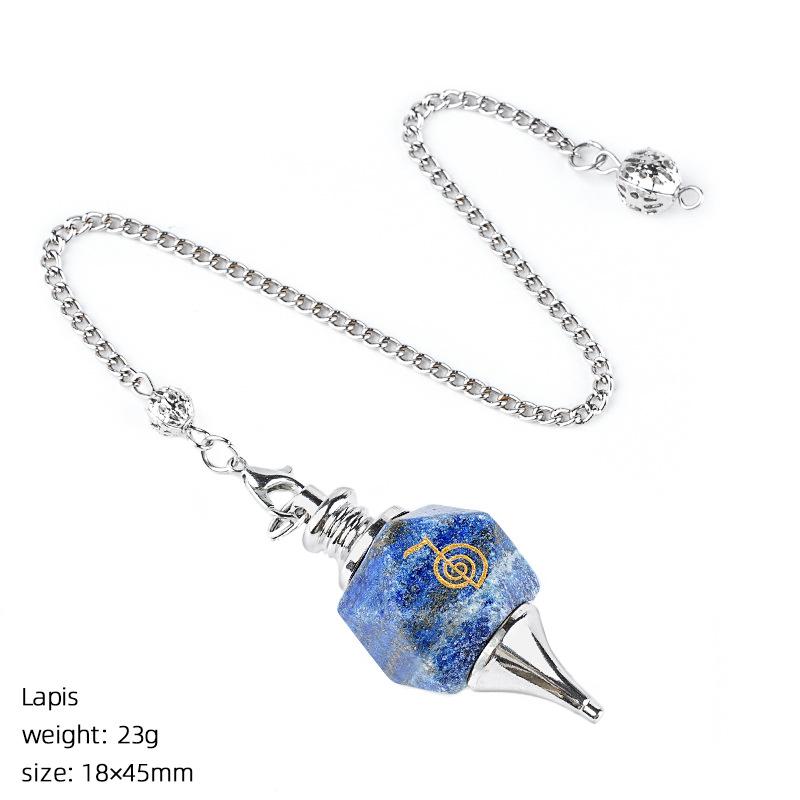 Bulk Sale Geometry Engraving Laser Engraved Rune Power Symbol Yoga Meditation Frequency Modulation Pendant Standard лазурит