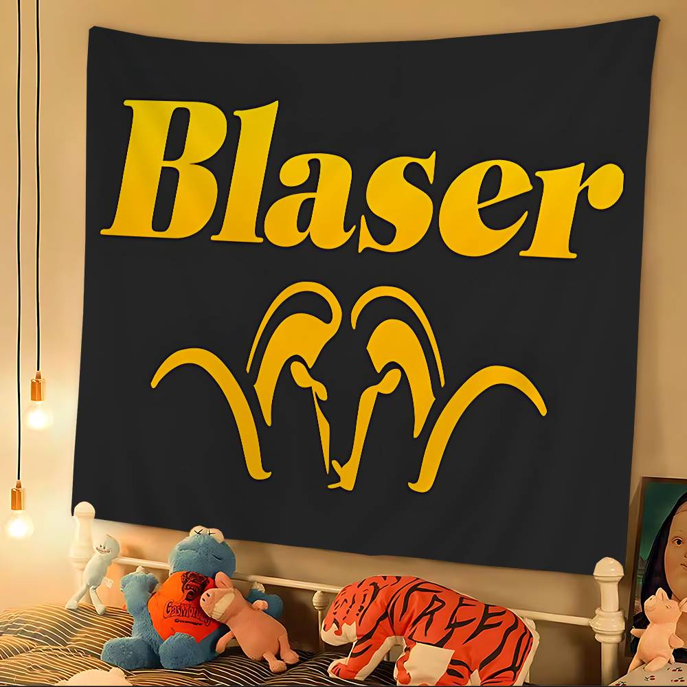 Blaser Logo Tapestry Art Printing Japanese Wall Tapestry Anime Wall Hanging Home Decor