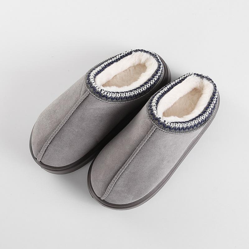 Fashion Platform Fluffy Slippers WomenHouse Fashion Plush Winter Shoes Ladies Home Elegant Casual Footwear Large Size slipper
