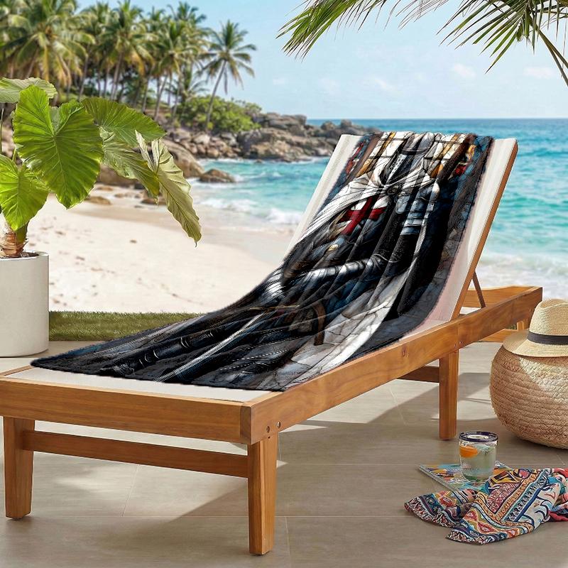 Cross Templars Knight Fashion Beach Towel: Ideal for Summer Adventures Soft, absorbent and quick drying suitable for swimming and bathing