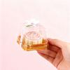 50 Stück - Mini Cupcake Boxen Klarsichtplastik Muffin Kapsel Dom Muffin Gold Einzelbehälter Box Quadratisch Hochzeit Geburtstagsgeschenke Zubehör