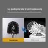 Long-Handled Toilet Brush Set with Base for Easy Cleaning of Bathroom Corners