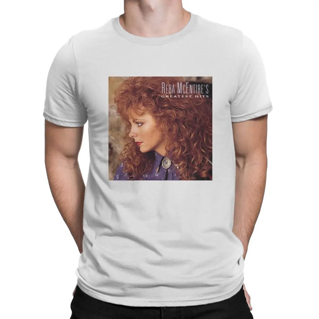 Men Greatest Hits T Shirt R-Reba Mcentire Music Cotton Tops Fun Short Sleeve Round Neck Tee Shirt Adult T-Shirt