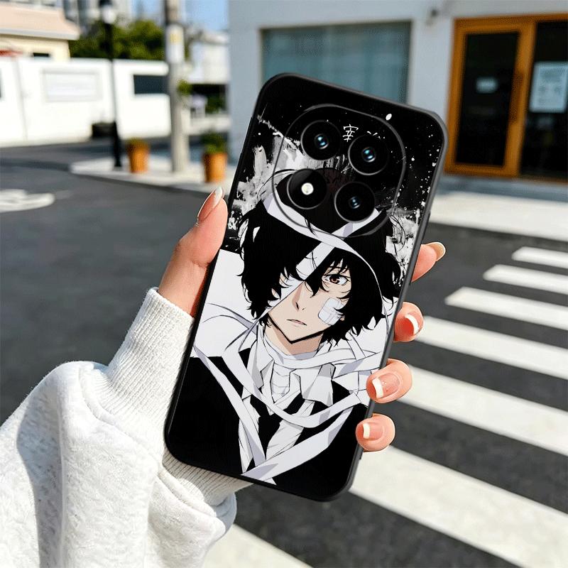 Bungo Stray Dogs Dazai Soft Phone Case for Xiaomi Redmi Note 12 13 14 15 Pro Plus 11 12S 11S 11T 10 4G Black Cover Back Shell