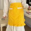Tablier en Coton Imperméable avec Dentelle Design Mi-long pour la Cuisine Maison et l'Usage en Cuisine