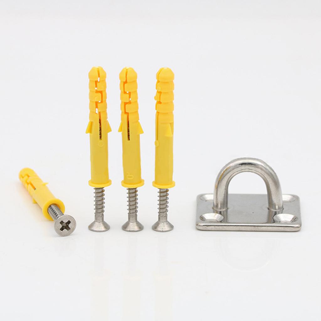 1 Set Edelstahl Deckenhaken Aufhängung Halterung Hängemattenhalterung Deckenhaken für Yoga Schaukel Sandsack