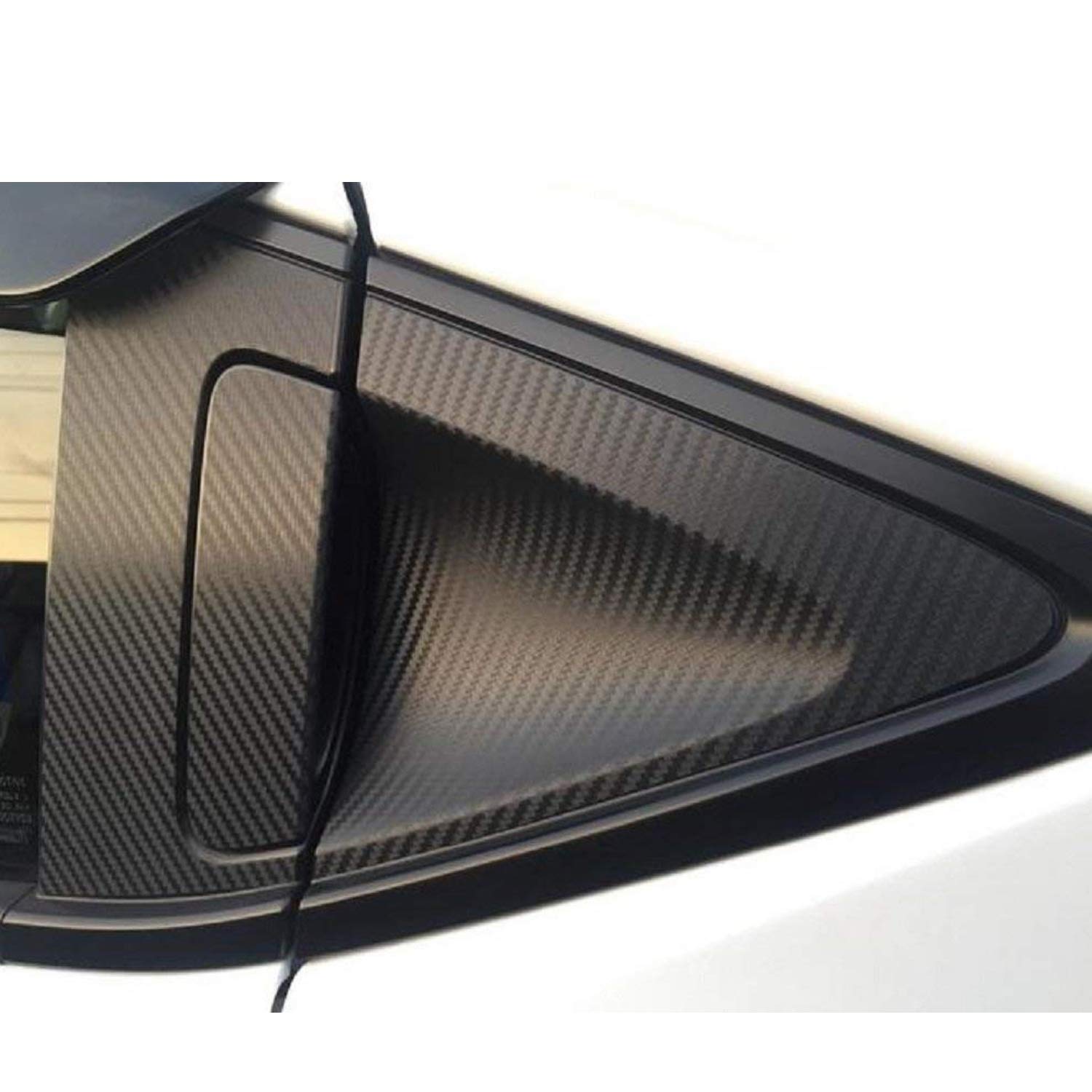 

(Muu3) VEZEL Vezel Dedicated Rear Door Knob Handle Protector Cover Dress Up Exterior Carbon Style Sticker Left and Right Set чёрный