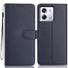 For Xiaomi Poco M7 Pro 5G Wallet Case with Strap/Multiple Card Slots Solid Color Leather Stand Phone Cover